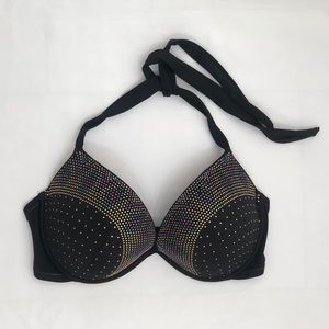 NWOT Shade & Shore bikini top black 38D